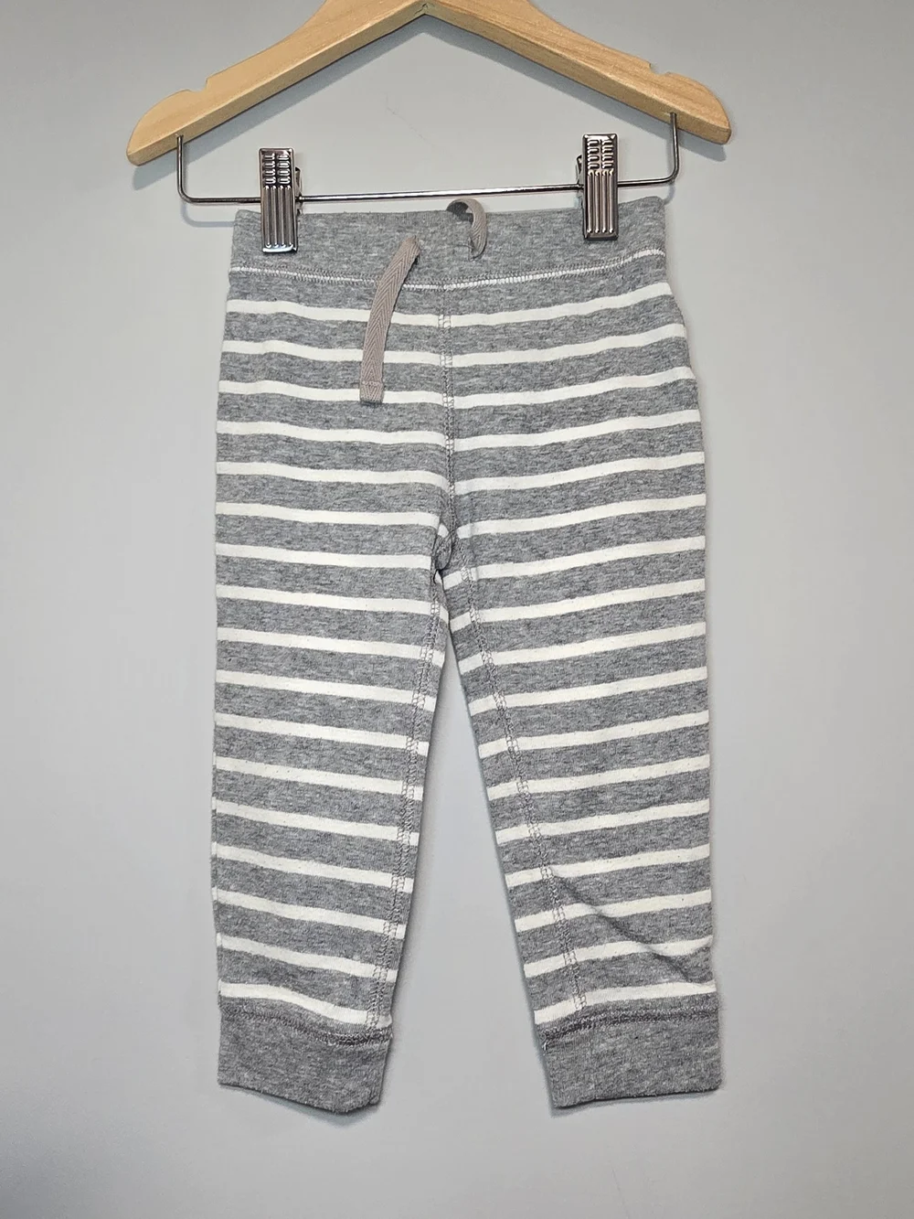 Old Navy Gray and White Striped Baby Jogger Pants